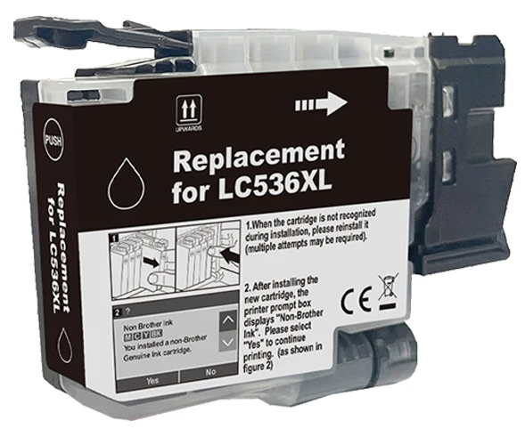 LC536XLBK Compatible High Yield Black Ink Cartridge