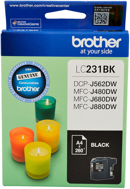 Genuine LC231BK Brother Black Ink Cartridge