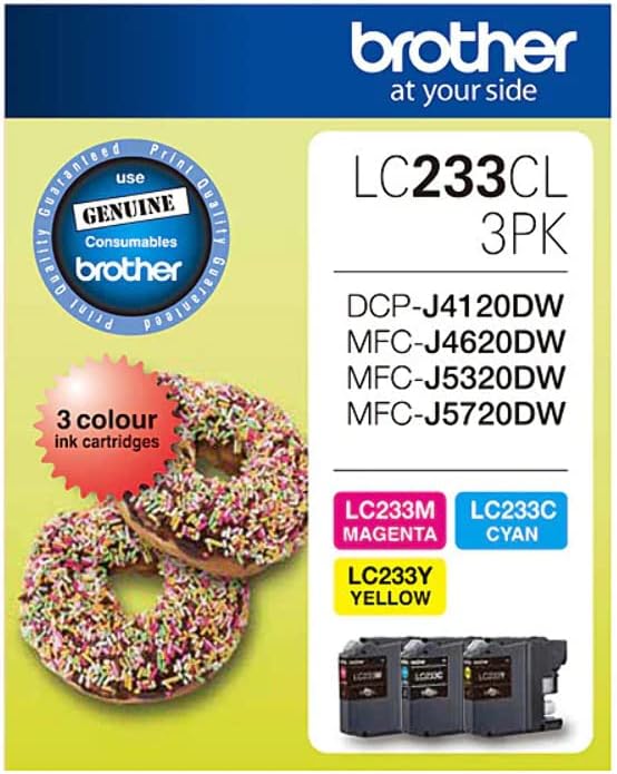 LC233CL3PK Brother Colour Ink 3 Pack