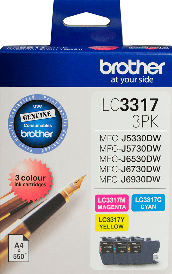 LC3317CL3 Brother Ink Colour 3 Pack