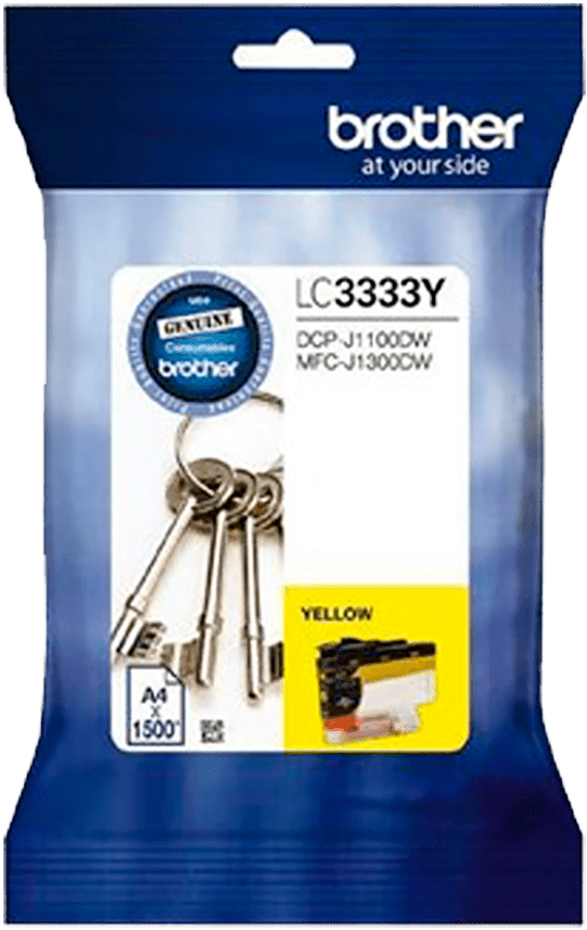 Genuine LC3333Y Brother Yellow Super High Yield Ink Cartridge