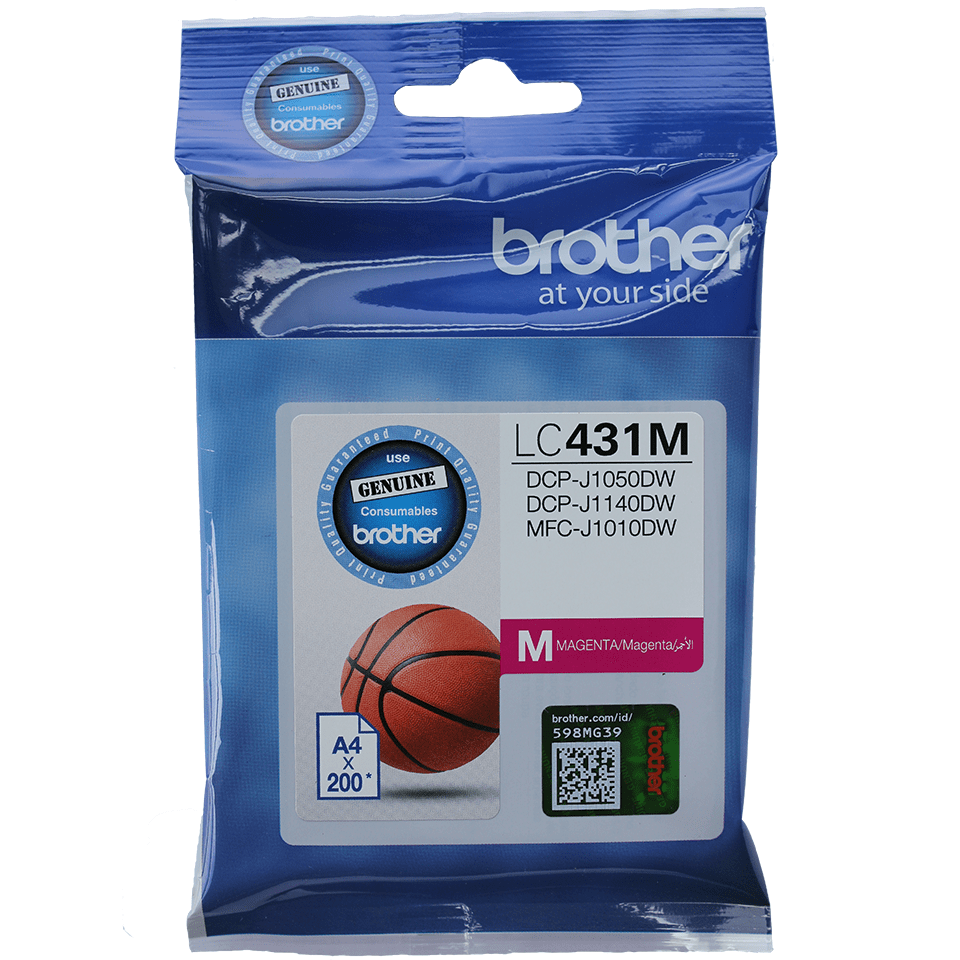 Genuine LC431M Brother Magenta Ink Cartridge