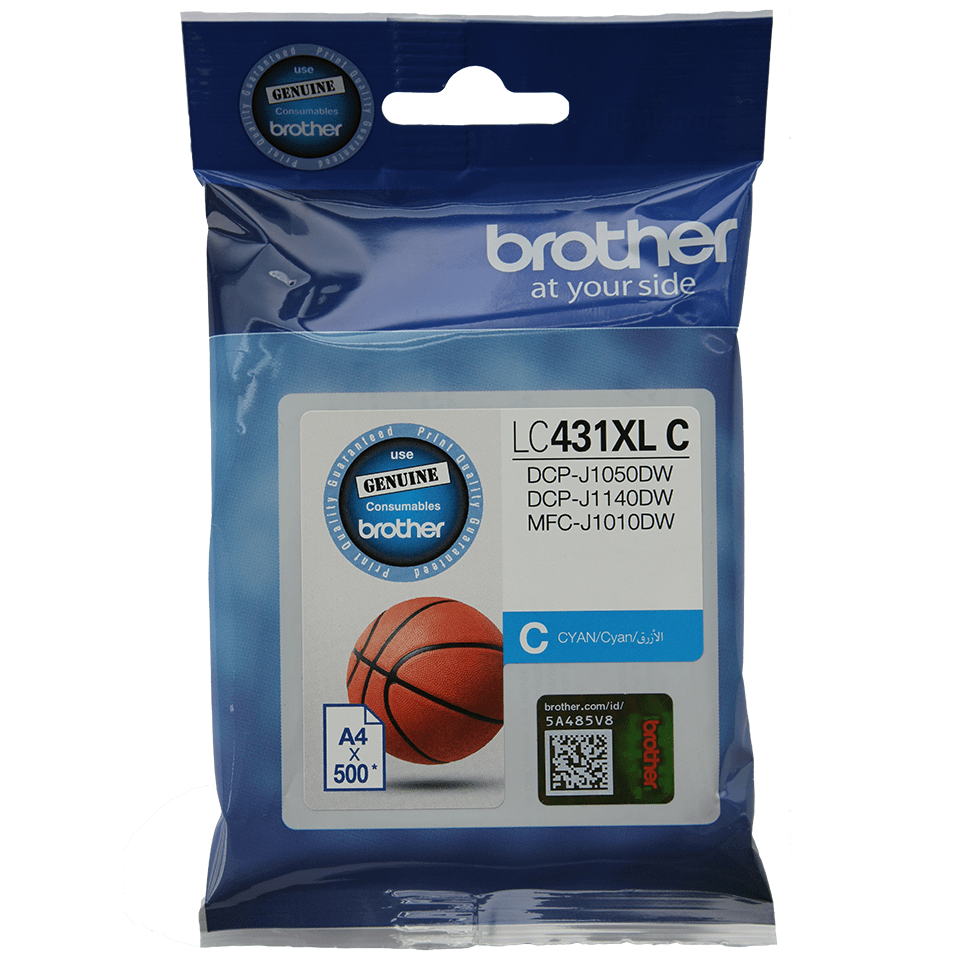 LC431XLC Brother High Yield Cyan Ink Cartridge