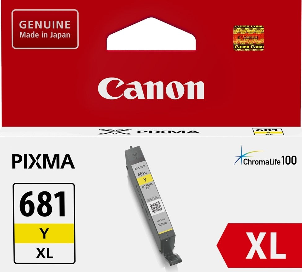 CLI-681XLY Canon Hi Capacity Yellow Ink