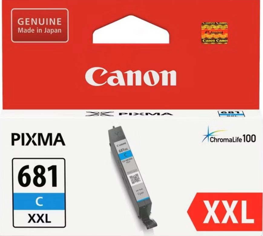 CLI-681XXLC Canon Extra High Yield Cyan Ink
