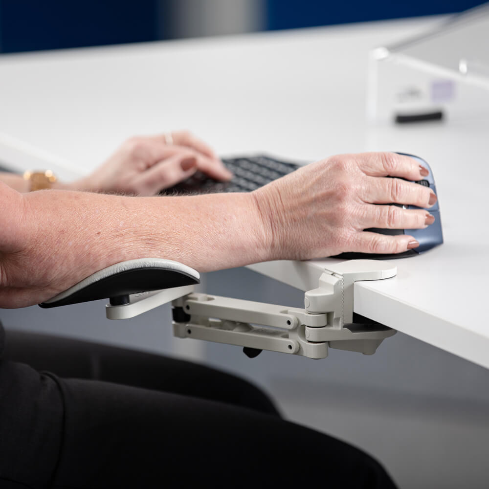 Computer Forearm Rest ComputerFood | Ergorest Desk Forearm Support clamp to desks