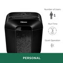 Fellowes Powershred LX10 Cross Cut Shredder