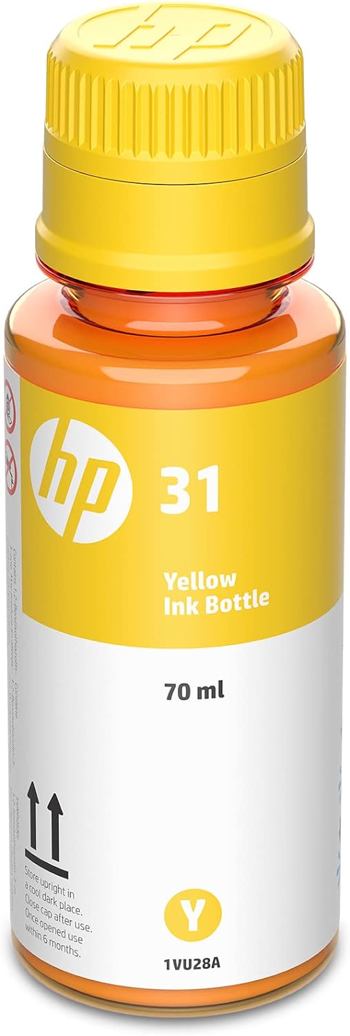 Genuine HP 31 Yellow Ink Bottle 70ml