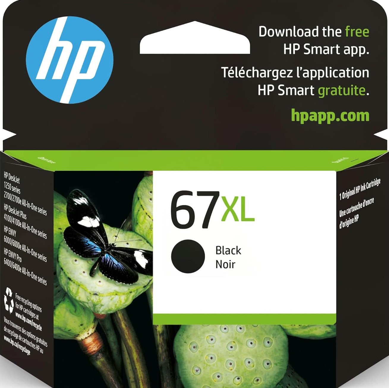 67XL HP High Capacity Black Ink Cartridge