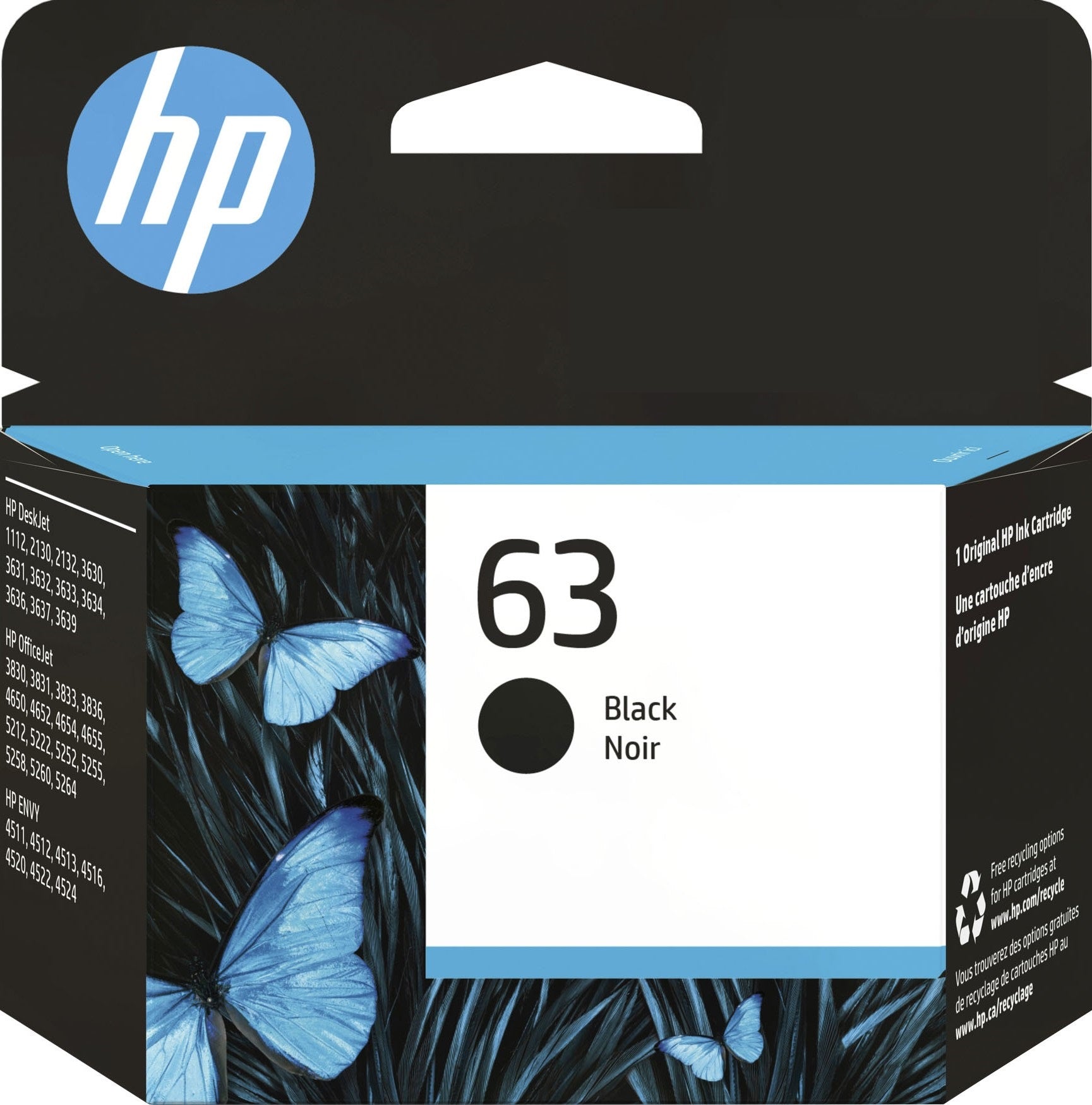 63 HP Black Ink Cartridge