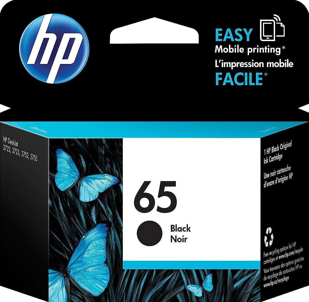 65 HP Black Ink Cartridge