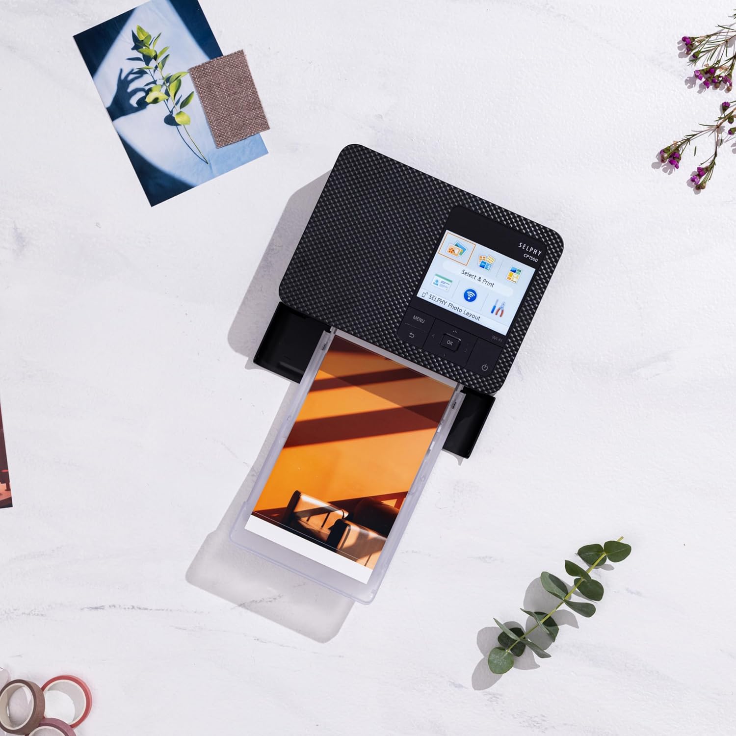 Canon Selphy CP1500 Dye Sublimation Photo Printer - Black