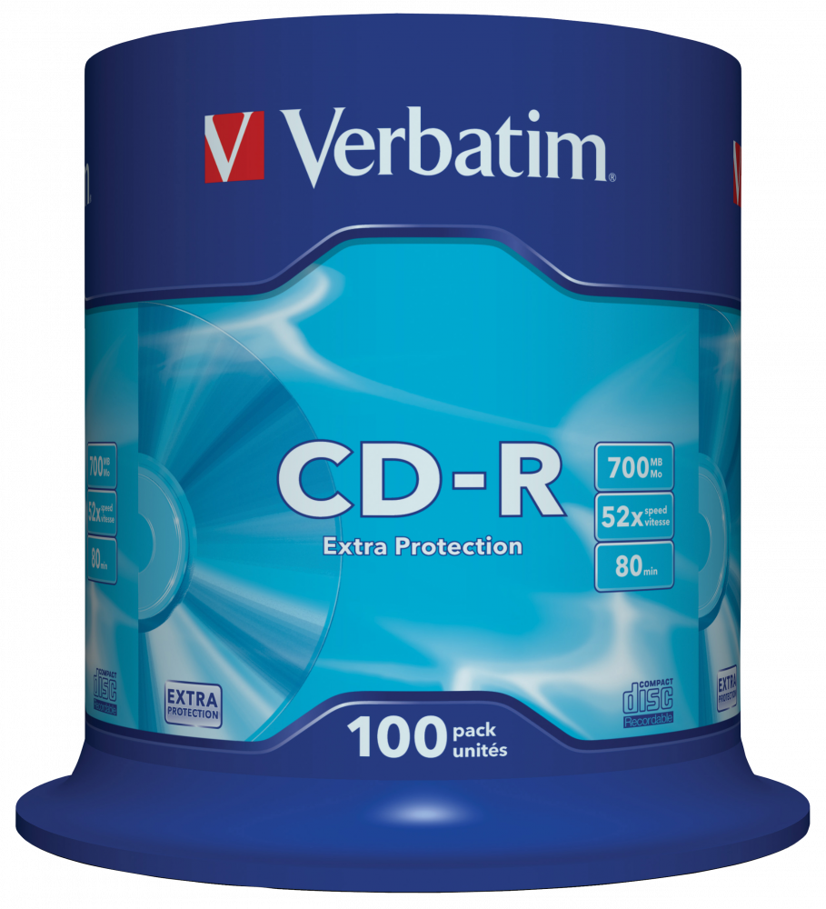 Verbatim CD-R 700MB 52x 100 pack on Spindle
