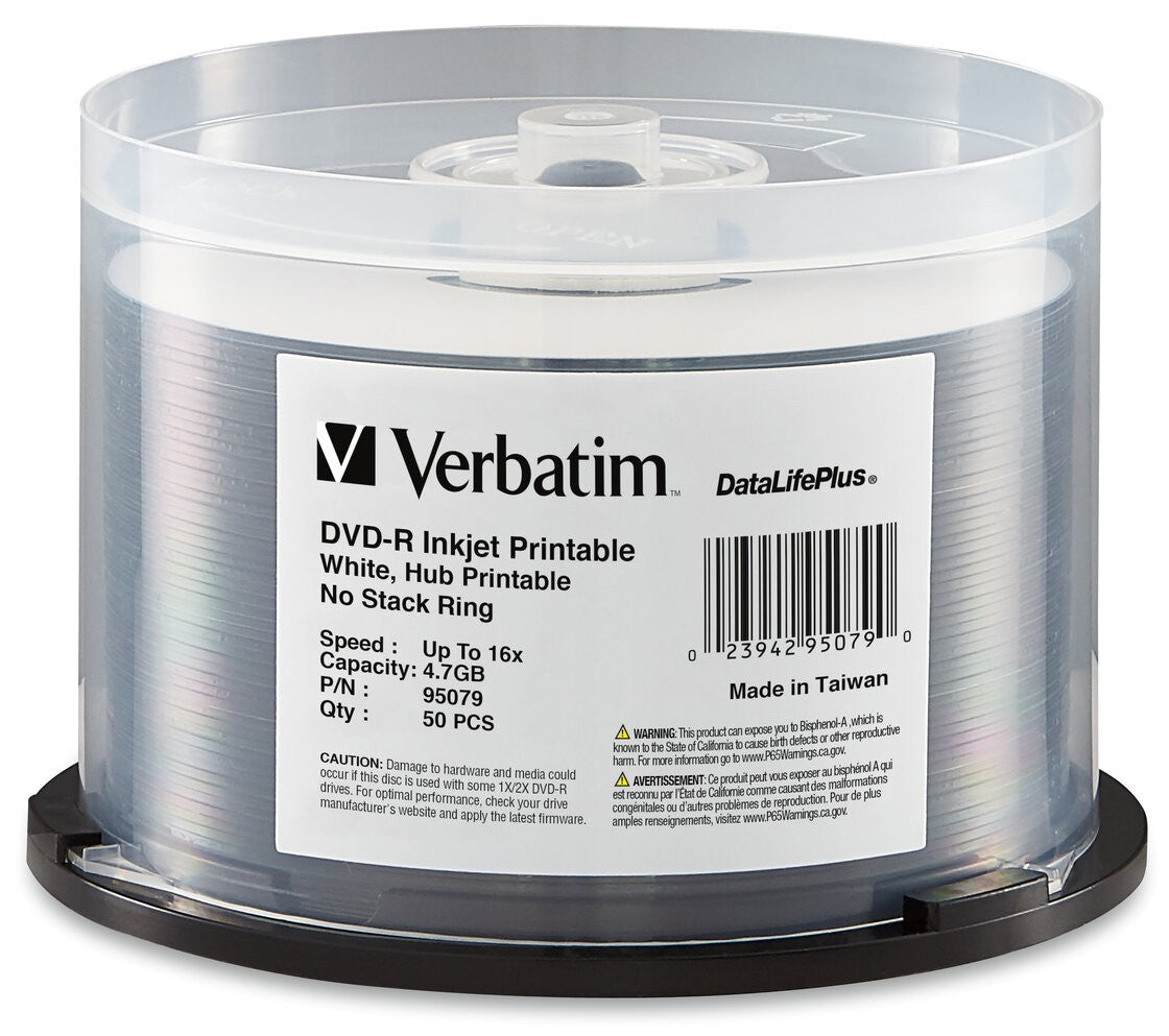 Verbatim DVD-R 4.7GB 16x 50 Pack