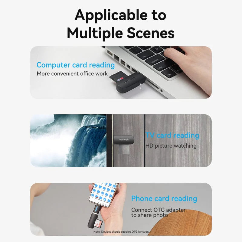 Vention CLGB0 USB Card Reader
