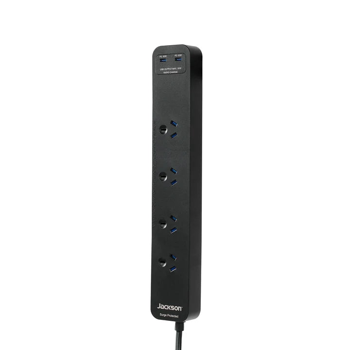 Jackson 4 Outlets Powerboard, 30W USB-C