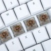 Kinesis mWave Mechanical Keyboard White - Wired & Wireless Bluetooth for Mac