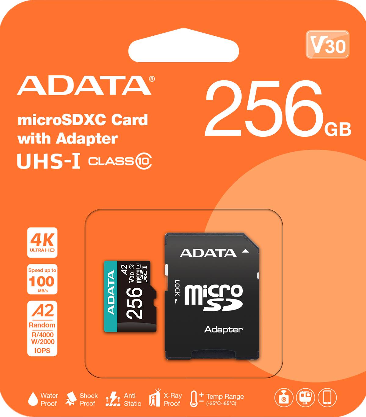 ADATA Premier Pro microSDXC Card with Adapter - 256GB