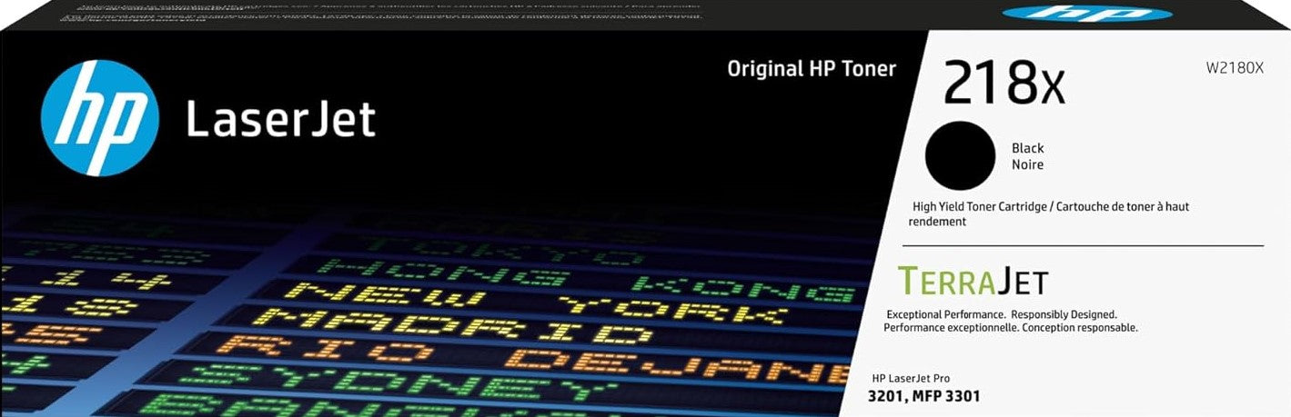 218X HP High Yield Black Toner Cartridge (W2180X)