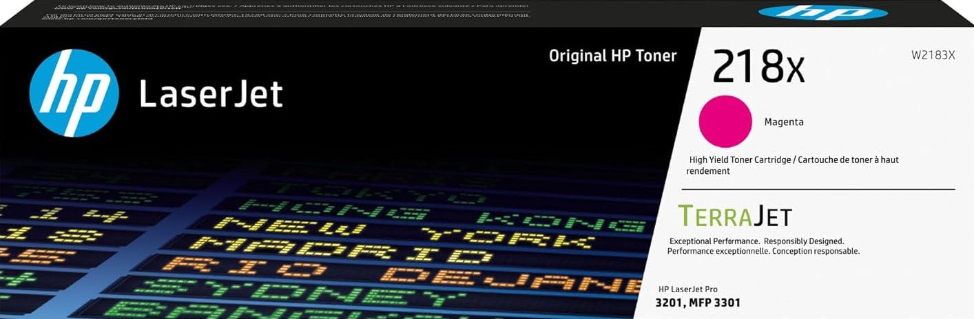 Genuine 218X HP High Yield Magenta Toner Cartridge (W2183X)