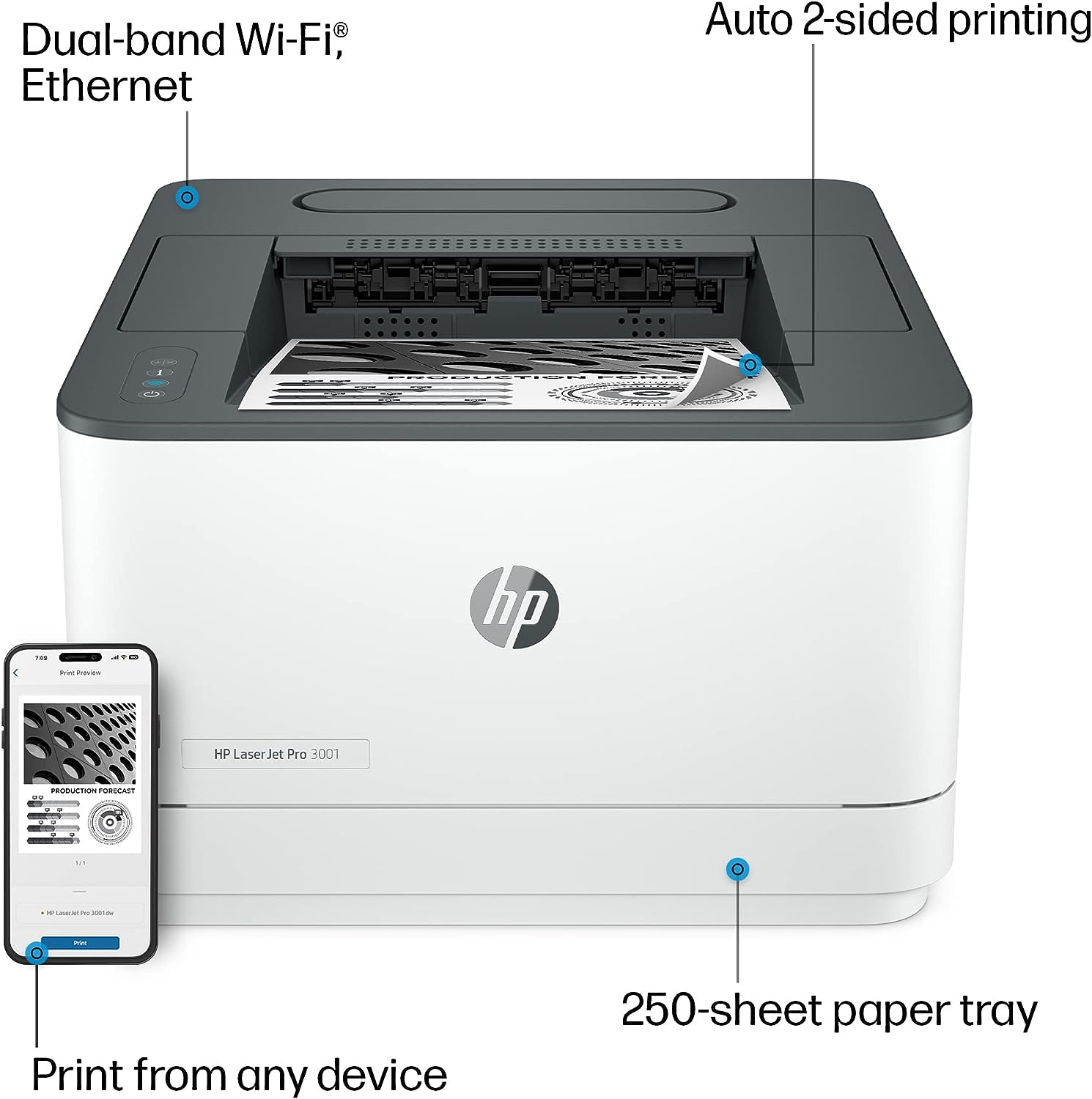 HP LaserJet Pro 3001DW