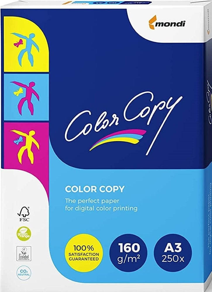 A3 160gsm White Colour Copy Laser Paper - 250 sheets