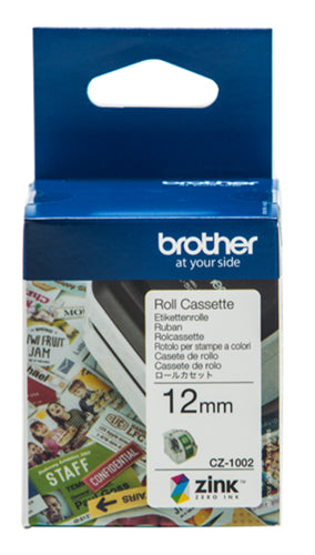 CZ1002 Brother 12mm Printable Roll Cassette