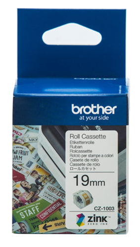 CZ1003 Brother 19mm Printable Roll Cassette