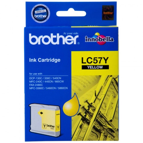LC57Y Brother Yellow Cartridge