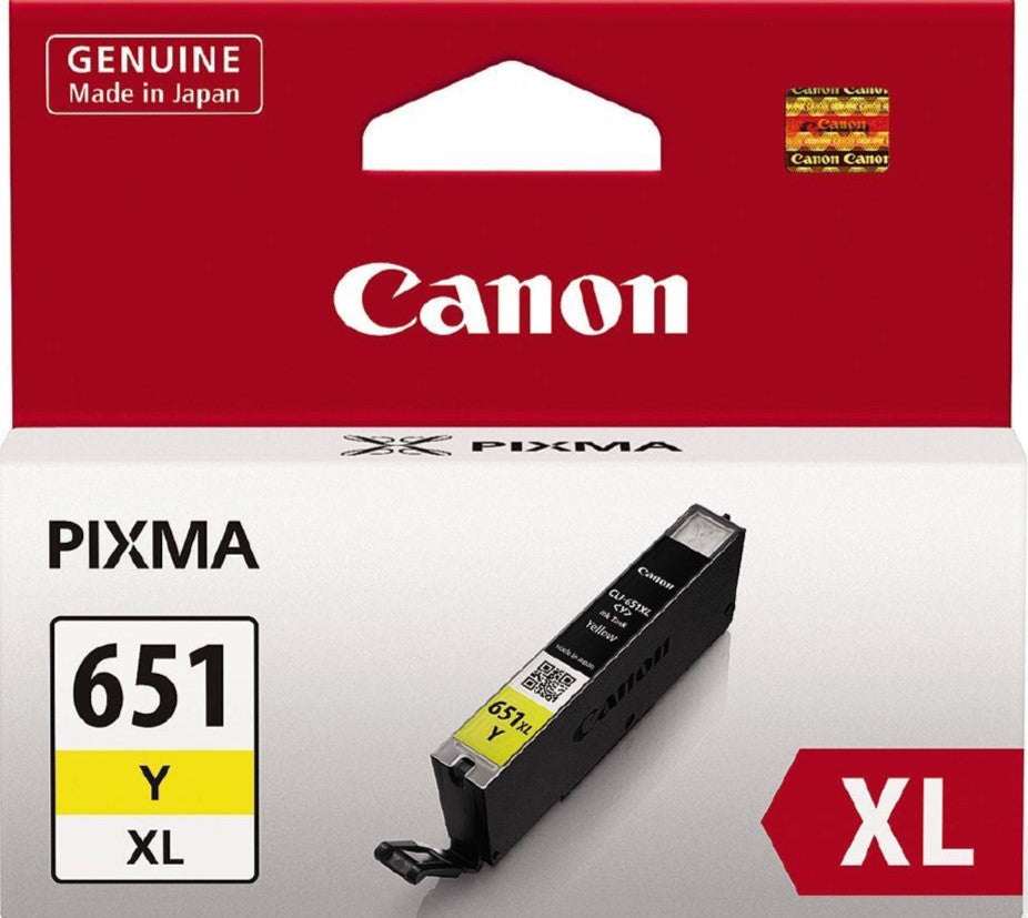 CLI-651XLY Canon Hi Capacity Yellow Ink