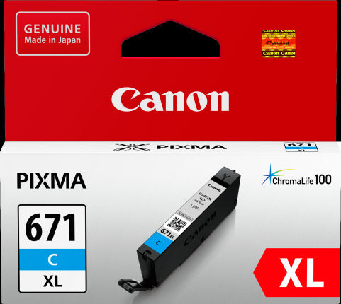 CLI-671XLC Canon Hi Capacity Cyan Ink