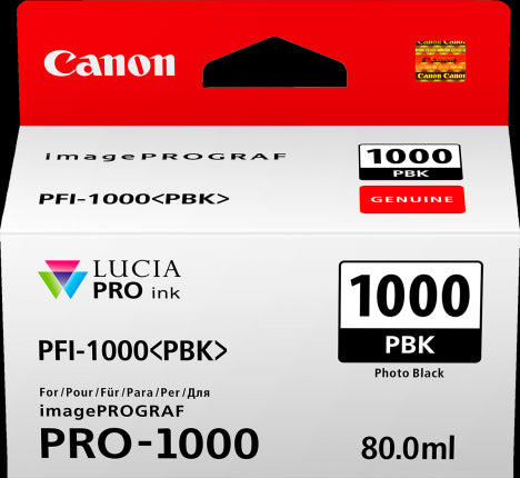 PFI-1000PBk Canon Pigment Black Ink Tank