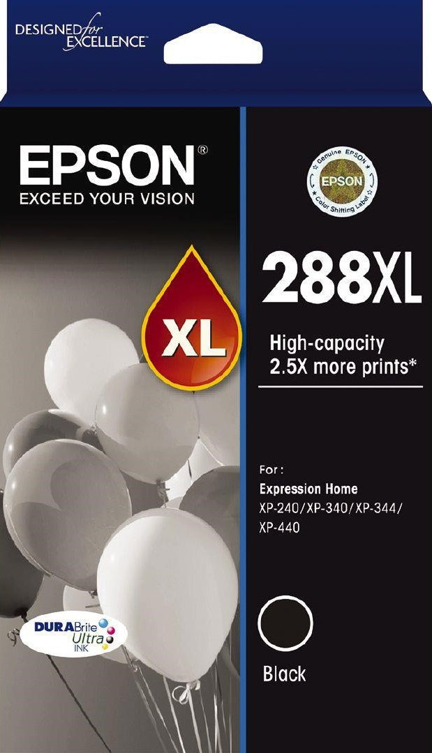 288XL Epson High Capacity Black Ink Cartridge