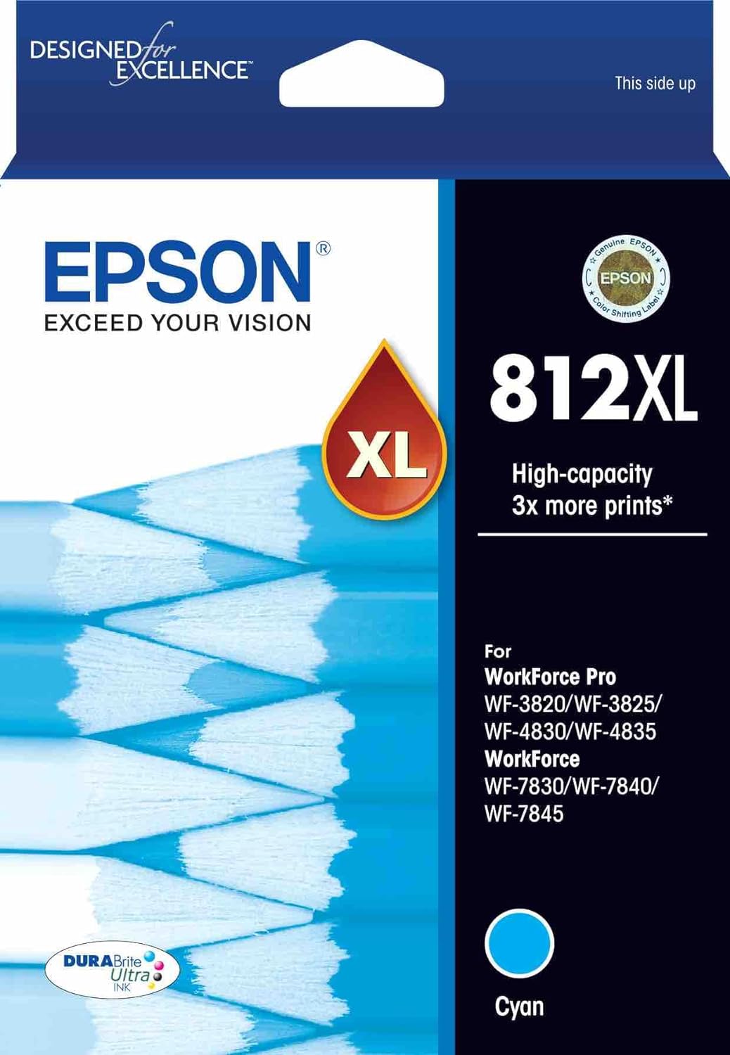 812XL Epson High Capacity Cyan Ink Cartridge