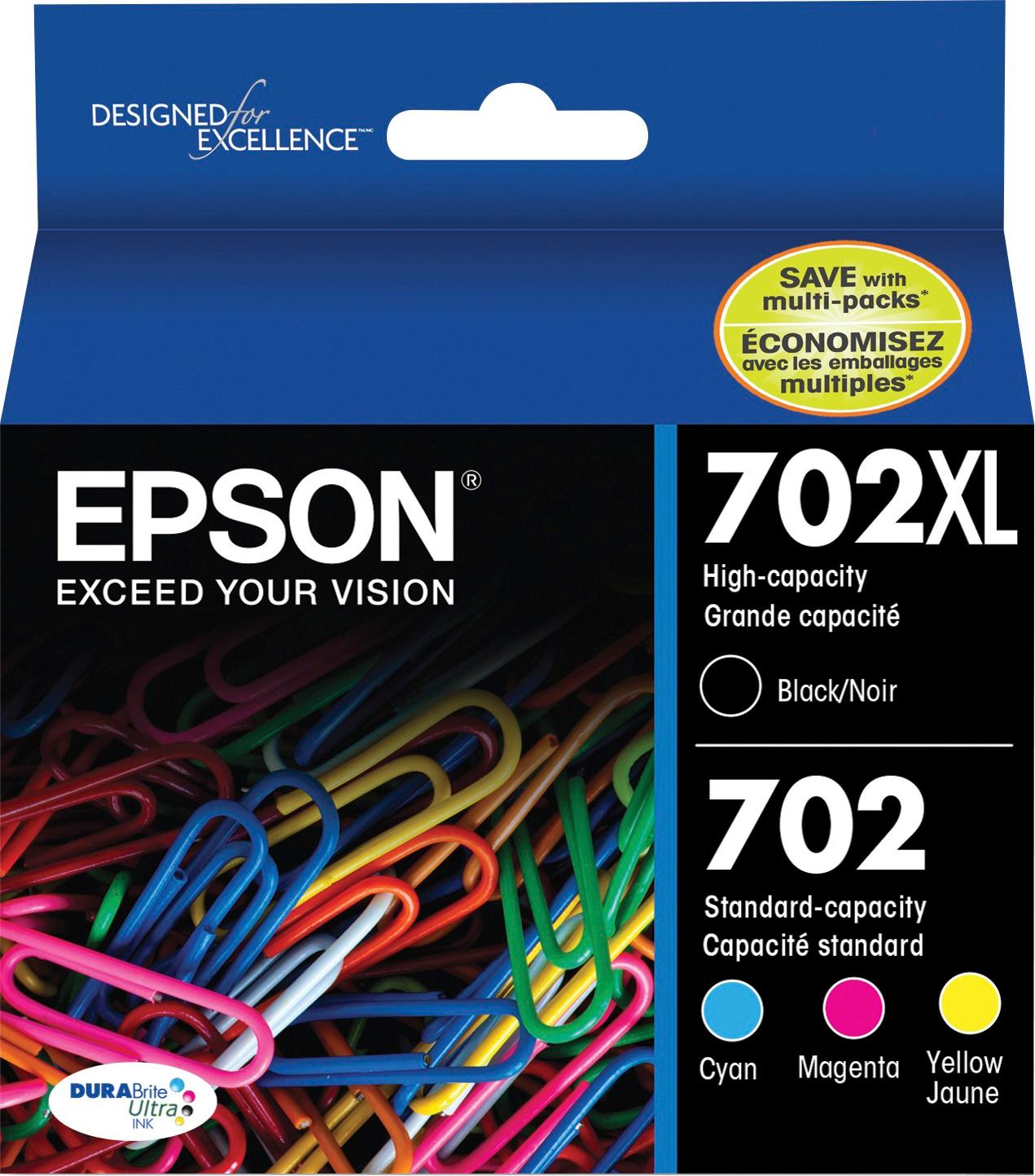 Epson Value Pack 702XL Black plus 3 Std Colours