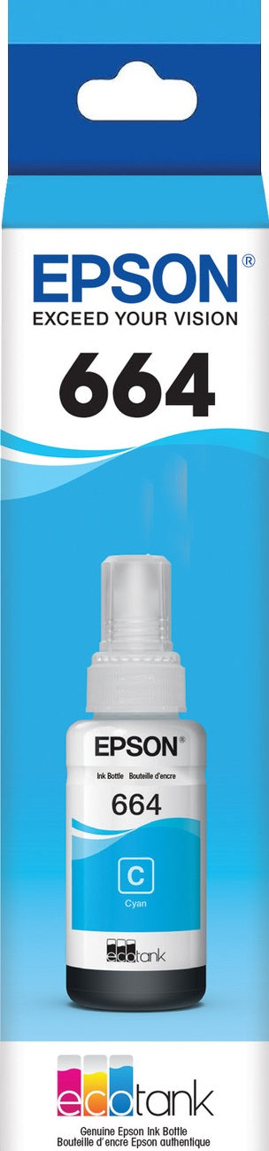T664 Epson Cyan Ink Bottle