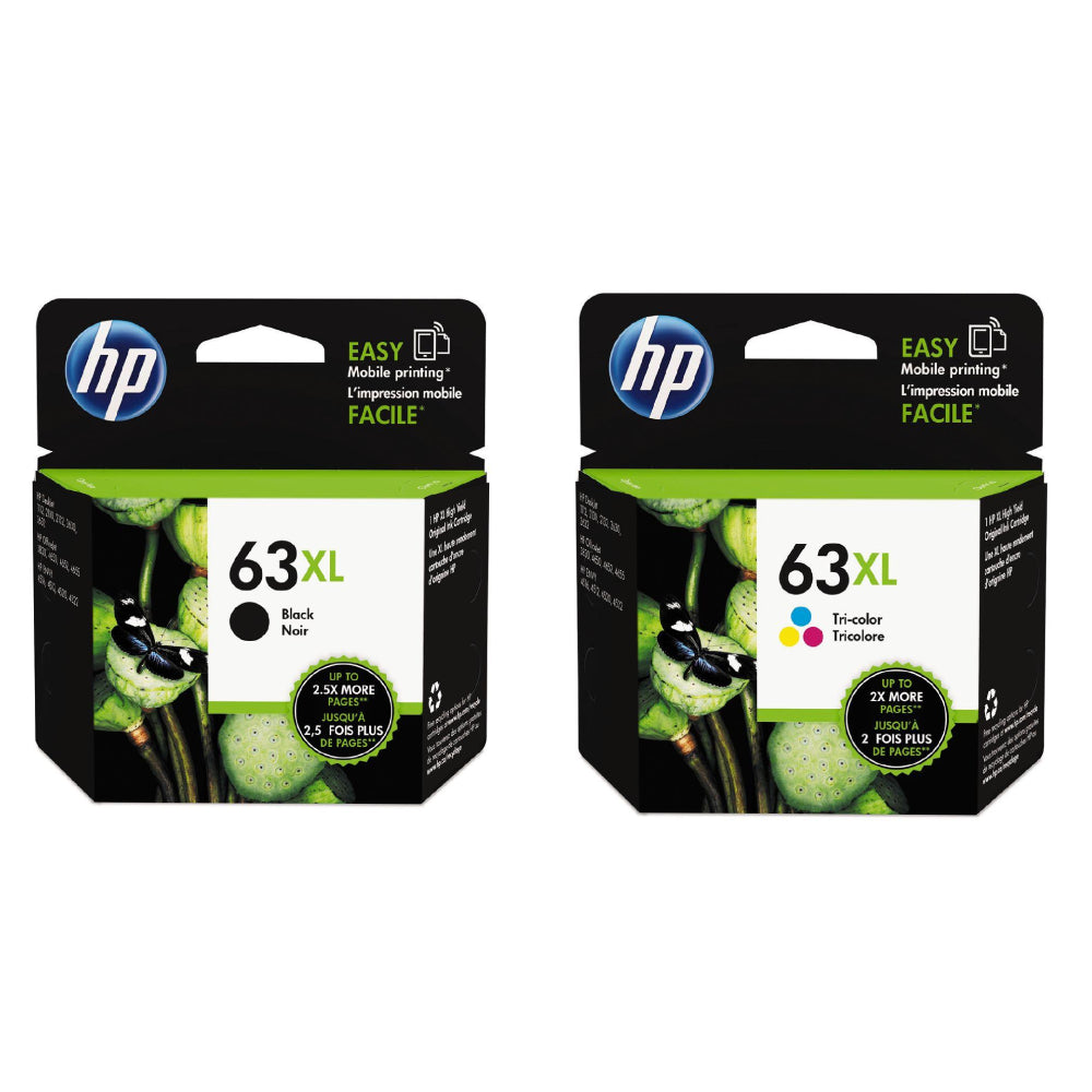 63XL HP High Capacity Black + Colour Set