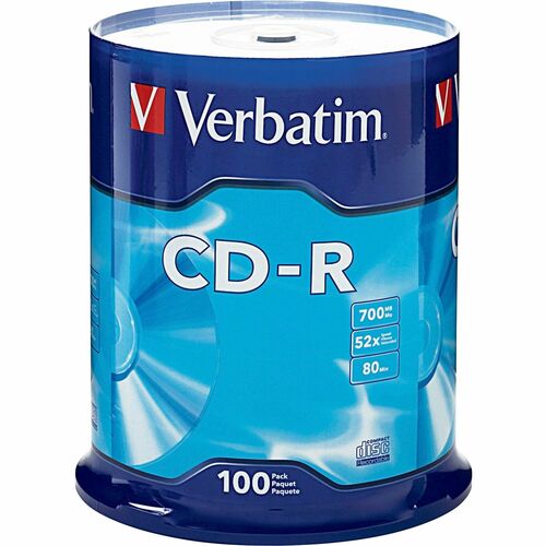 Verbatim CD-R 700MB 52x 100 pack on Spindle