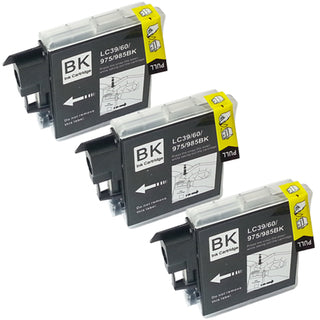 LC39BK Compatible Brother Black Triple Set