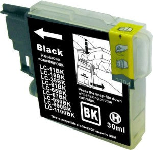 LC67BK / LC38BK Compatible Black Cartridge for Brother
