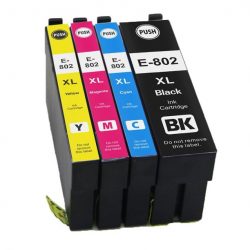 802XL Compatible Set of 4 (Bk/C/M/Y) for Epson