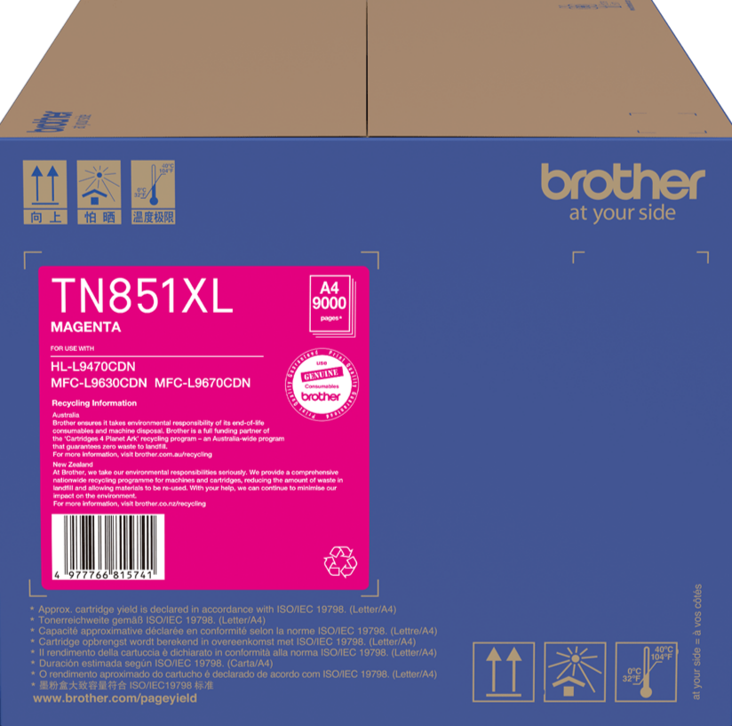 TN851XL Brother High Capacity Magenta Toner