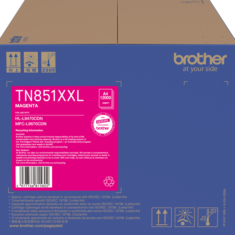 TN851XXL Brother Super High Capacity Magenta Toner