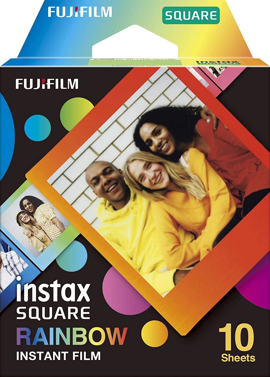 INSTAX Square Film 10pk Rainbow