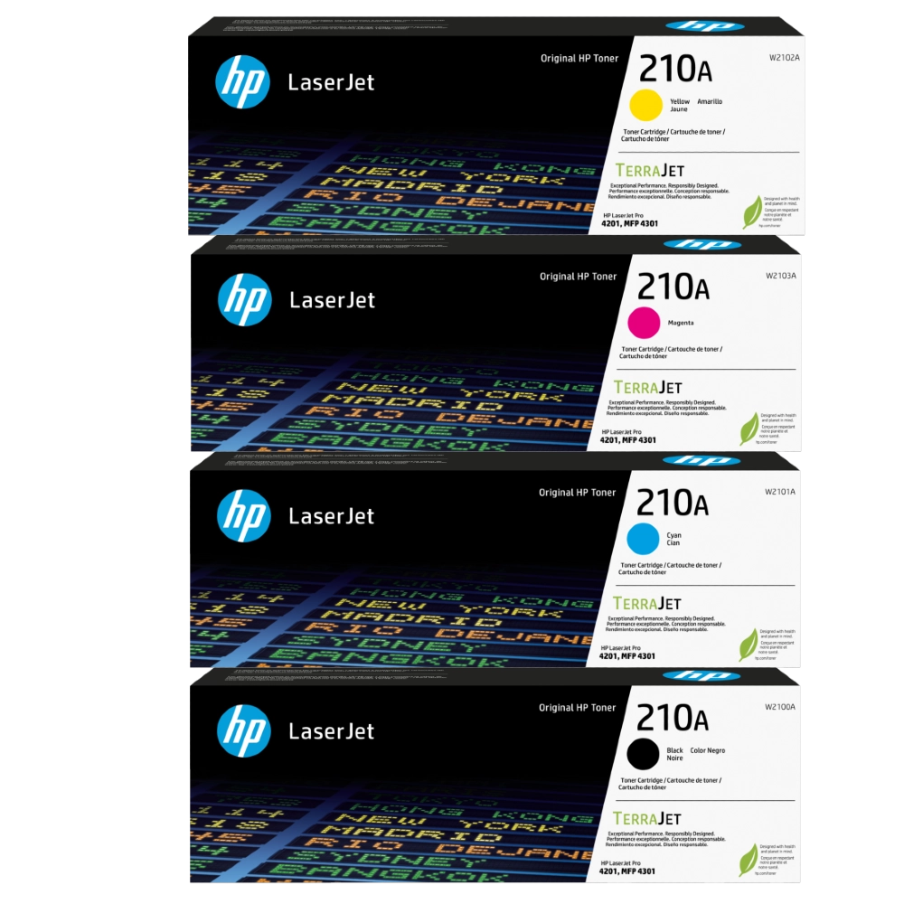 TechWarehouse 210A HP TerraJet Toner Value Pack (W210/0/1/2/3A) HP