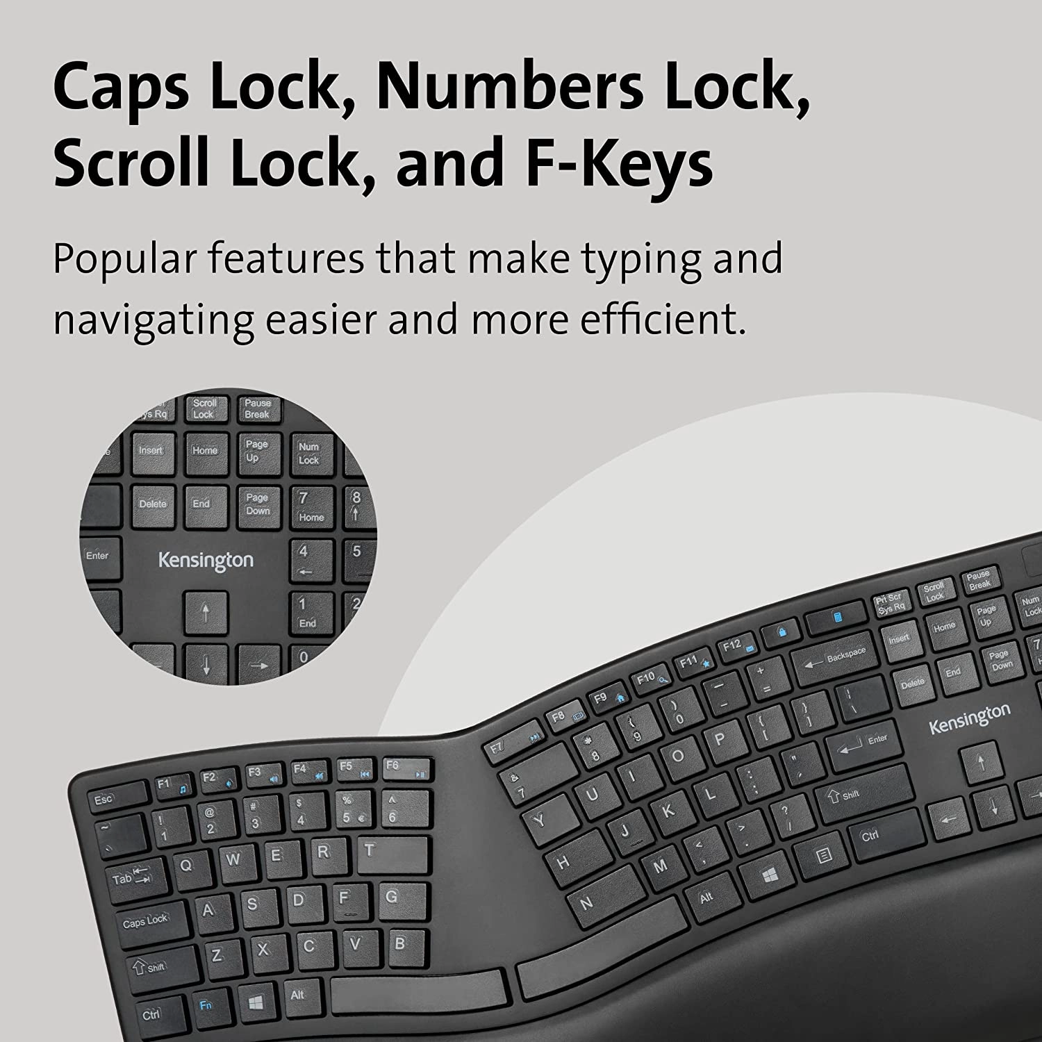 Kensington Pro Fit Ergo Wireless Keyboard