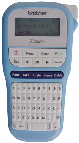 Brother P-Touch PTH110 Label Maker - Light Blue