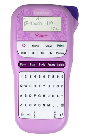 Brother P-Touch PTH110 Label Maker - Pink