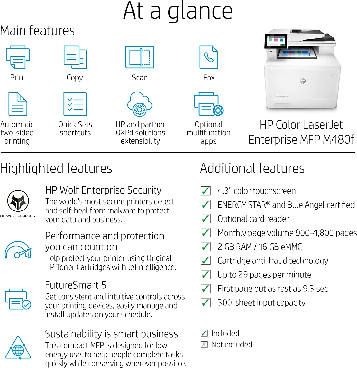 HP Colour LaserJet Enterprise MFP M480f