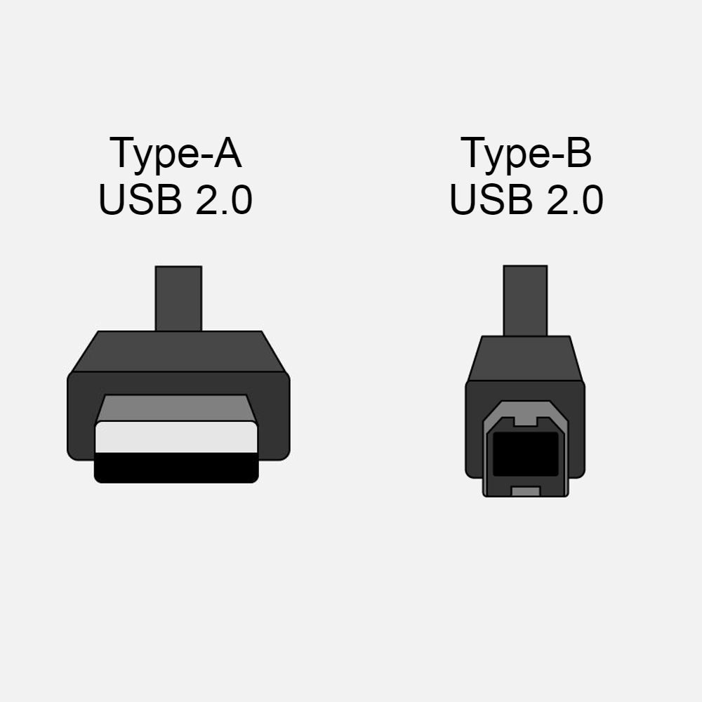 USB 2.0 Type A (M) to USB Type B (M) Cable 5.0m